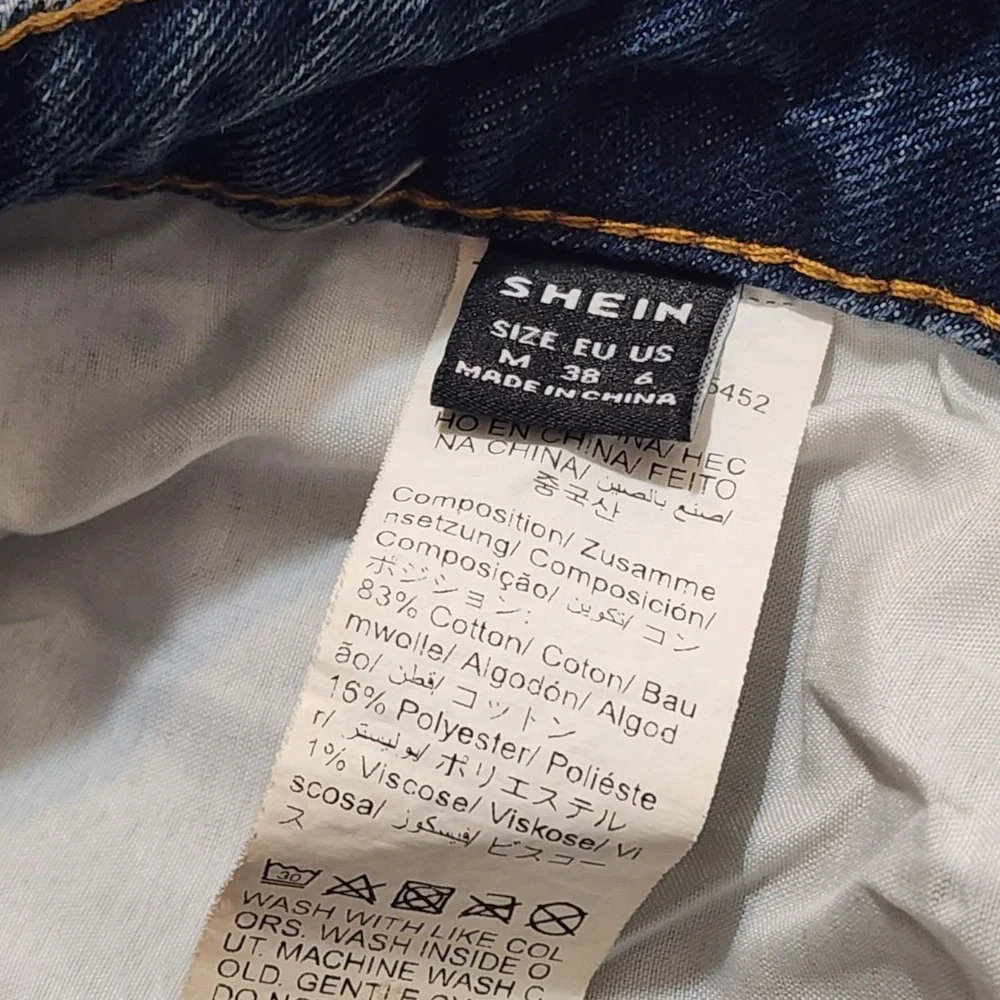 SHEIN Jeans Girls Straight Leg Denim‎ Size 6